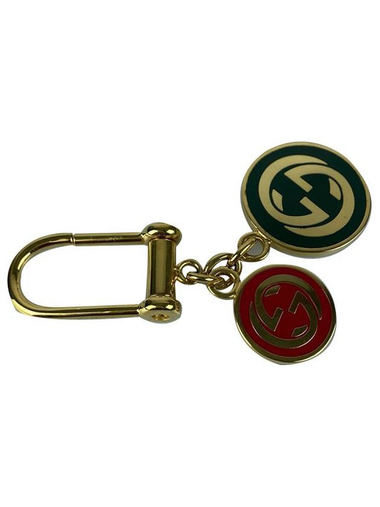 212207 FVD4G 9774 Interlocking G Enamel Keychain - GUCCI - BALAAN 1