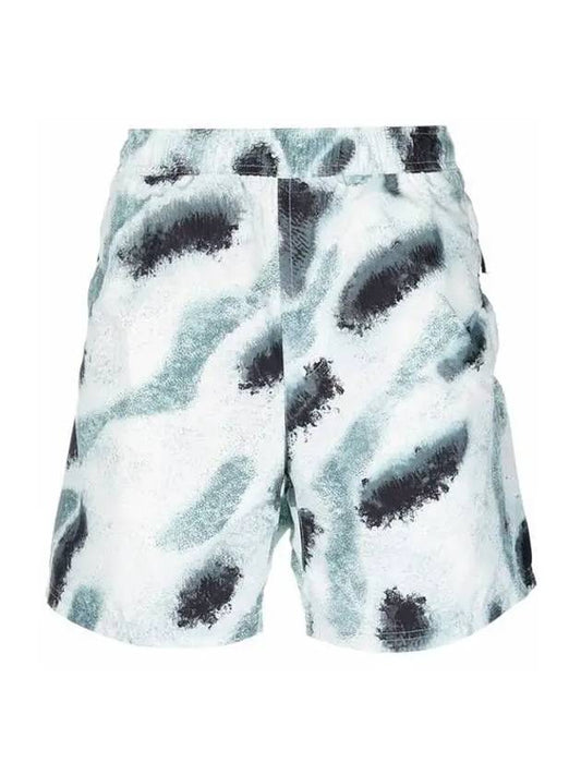 Brushed Nylon Marina Swim Shorts Aqua - STONE ISLAND - BALAAN 2