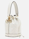 Mon Tresor FF Motif Leather Mini Bag White - FENDI - BALAAN 4