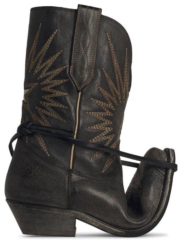 Wish Star Leather Western Boots GWF00136F00488590402 - GOLDEN GOOSE - BALAAN 2