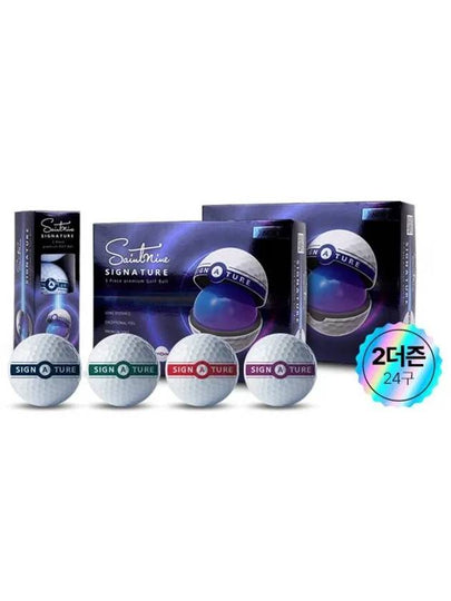 New Signature Putting Track 3 Piece Golf Ball 2 Dozen 24 Balls - SAINTNINE - BALAAN 2