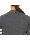 4-Bar V-Neck Cashmere Cardigan Grey - THOM BROWNE - BALAAN 10