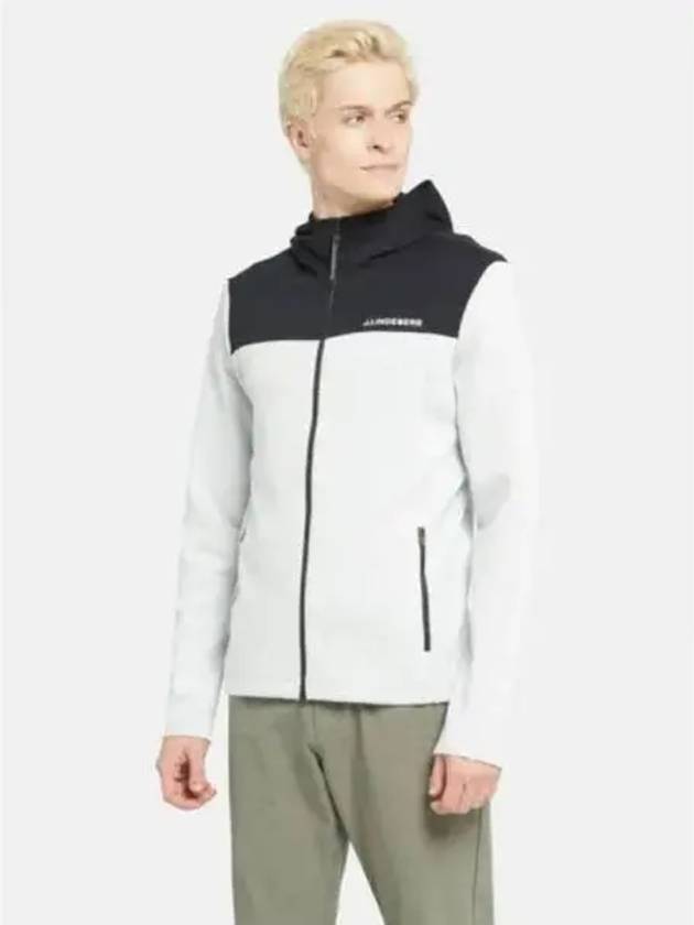 Jeff Hoodie Zip-Up Light Grey Melange - J.LINDEBERG - BALAAN 2