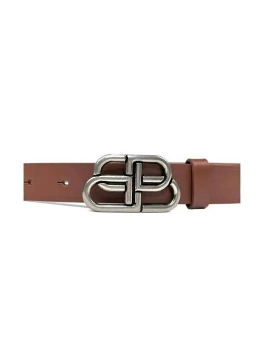 Women s Dark Brown BB Thin Belt 581690 2713 R 563024 - BALENCIAGA - BALAAN 2