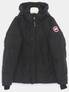 Wyndham Logo Patch Padding Black - CANADA GOOSE - BALAAN 3