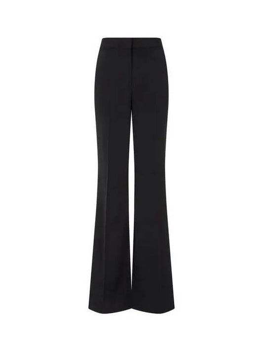 STELLA McCARTNEY STRETCH FLARED WOOL PANTS BLACK - STELLA MCCARTNEY - BALAAN 1