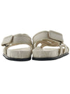 Criss Cross Woven Flat Sandals Light Beige - TOTEME - BALAAN.