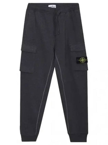 Garment Dyed Cotton Fleece Cargo Jogger Pants - STONE ISLAND - BALAAN 1