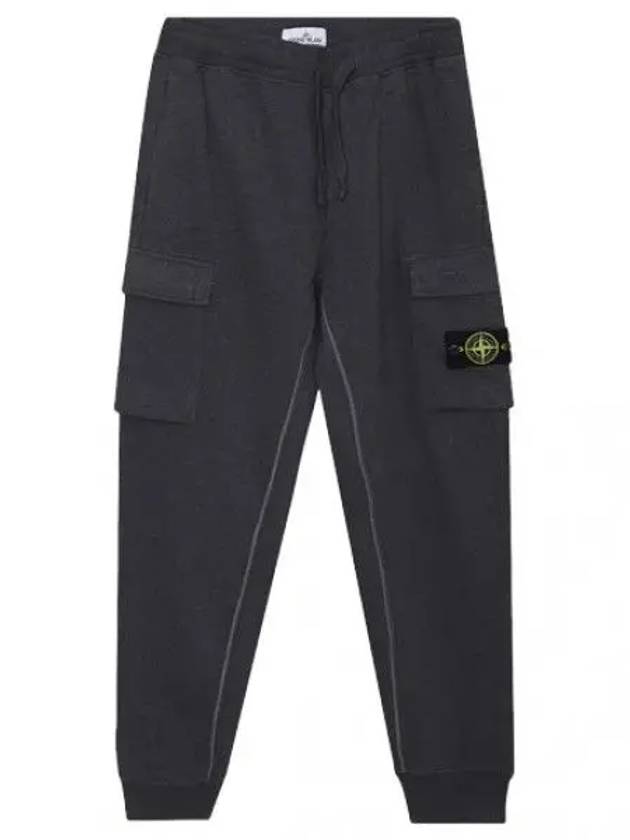 Garment Dying Cotton Fleece Cargo Jogger Pants Men s - STONE ISLAND - BALAAN 1