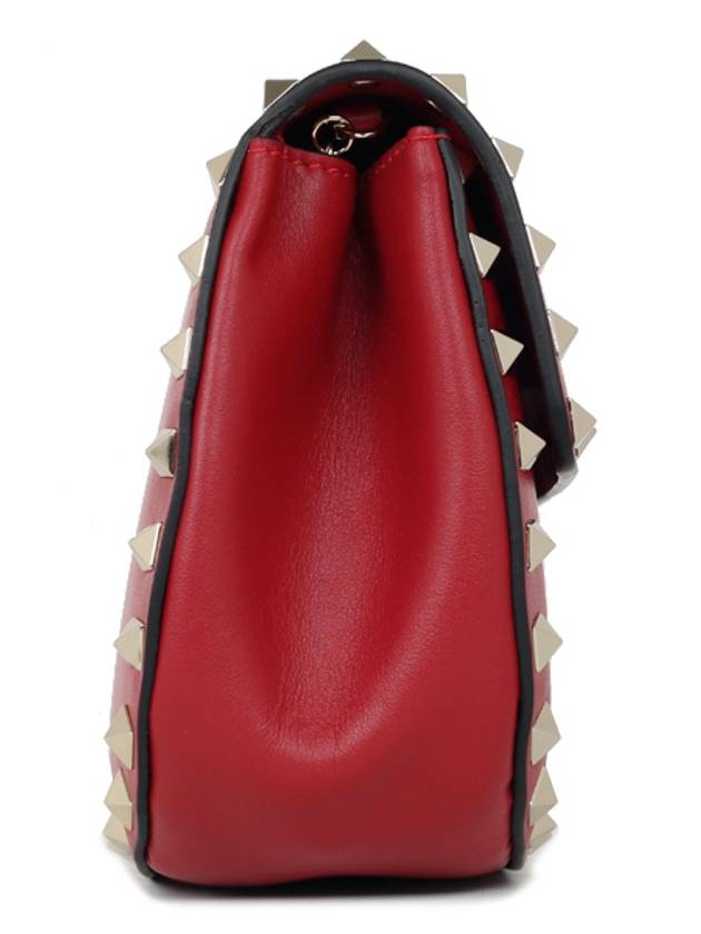 Rockstud Mini Chain Cross Bag LW2P0451 BOL 0RO Red - VALENTINO - BALAAN 3