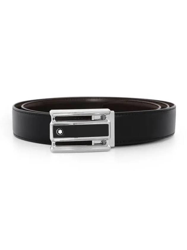 Reversible Leather Belt Black Brown - MONTBLANC - BALAAN 5