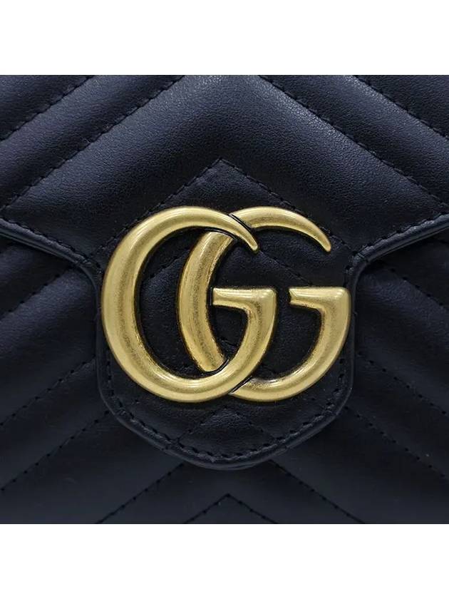 GG Marmont Matelasse Mini Crossbody Bag Black - GUCCI - BALAAN 3