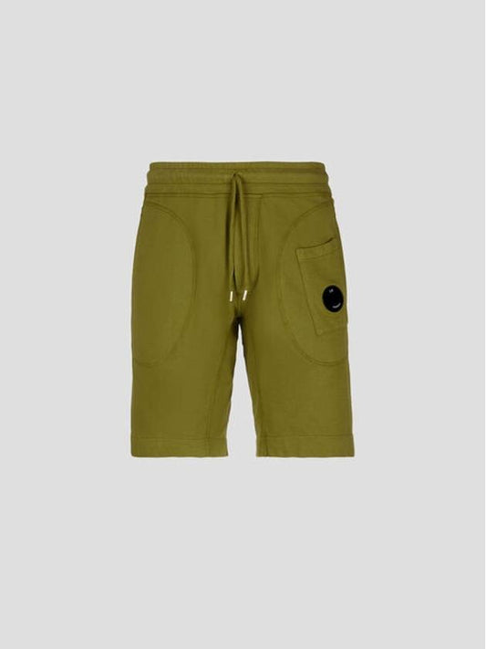 Men's Lens Wappen Bermuda Shorts Green - CP COMPANY - BALAAN 2