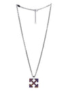 Arrow pendant necklace OMOB032S23MET0018400 - OFF WHITE - BALAAN 3