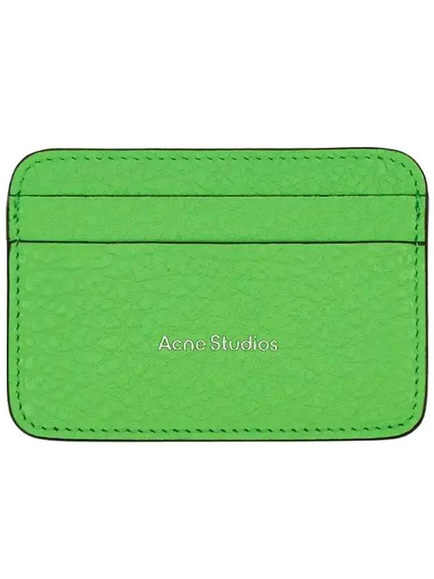 Leather Card Wallet Green - ACNE STUDIOS - BALAAN 2