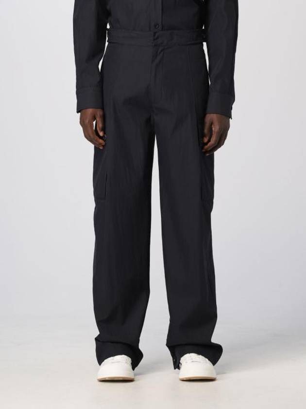 Cargo Cotton Twill Straight Pants Midnight Blue - BOTTEGA VENETA - BALAAN 1