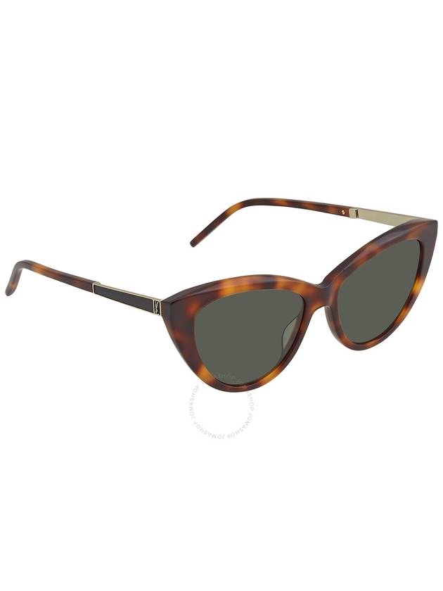 Saint Laurent Green Cat Eye Ladies Sunglasses SL M81 003 55 - SAINT LAURENT - BALAAN 3