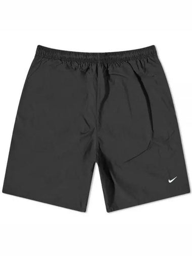 Men's Solo Swoosh Woven Shorts Black - NIKE - BALAAN 1