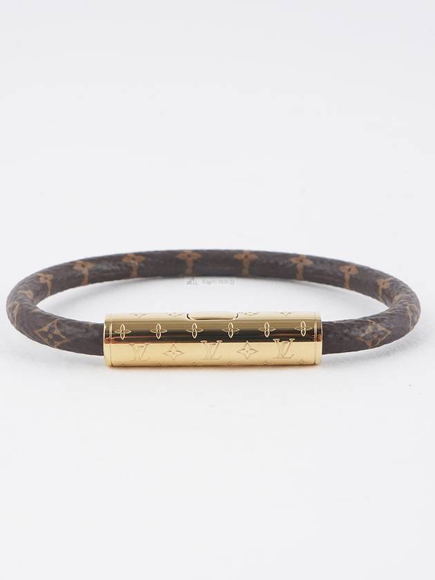 LV Confidential Canvas Bracelet Gold Brown - LOUIS VUITTON - BALAAN 4