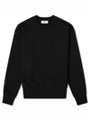 Tone On Tone Big Heart Logo Sweatshirt Black - AMI - BALAAN 2