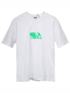 Graffiti Logo Print Short Sleeve T-Shirt White - MSGM - BALAAN 2