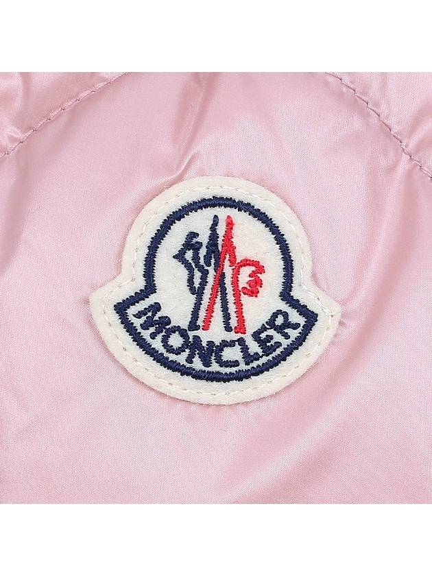 Women's Logo Patch Quilted A-Line Skirt Pink - MONCLER - 7