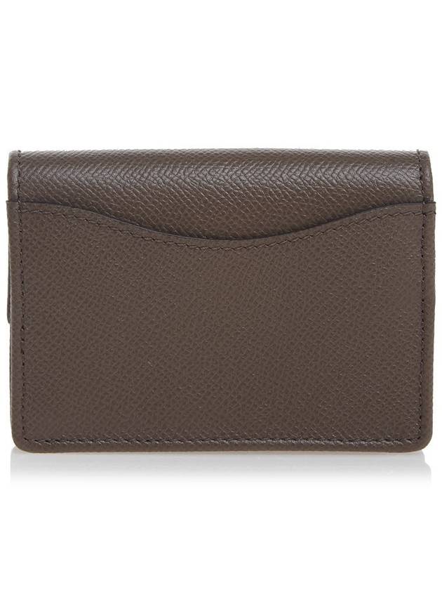 Gancini Calfskin Card Wallet Cumin - SALVATORE FERRAGAMO - BALAAN 4