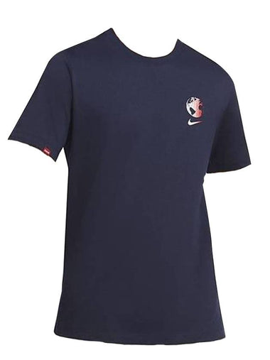 NSW World Wide Short Sleeve T-Shirt Navy - NIKE - BALAAN 1