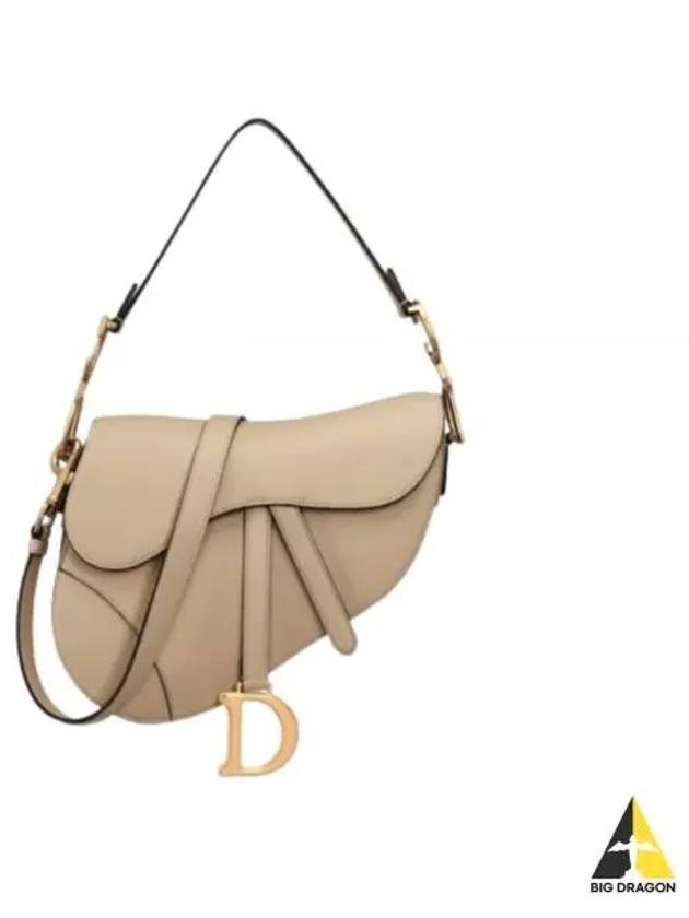 Saddle Strap Calfskin Tote Bag Beige - DIOR - BALAAN 2