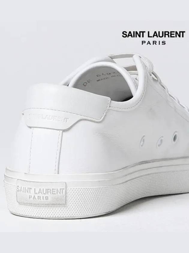 Men's Malibu Low Top Sneakers White - SAINT LAURENT - BALAAN 6