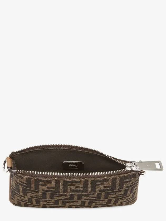 After FF Jacquard Cross Bag Brown - FENDI - BALAAN 5