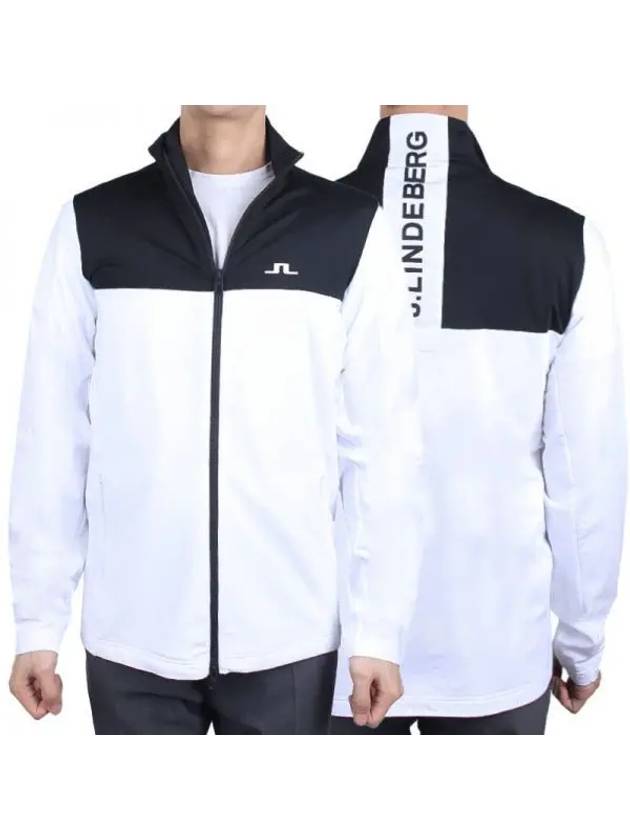 Banks Mid Layer Zip-Up Jacket White - J.LINDEBERG - BALAAN 2