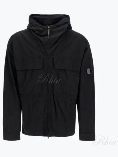 Taylon-P Zip Up Hoodie Black - CP COMPANY - BALAAN 2