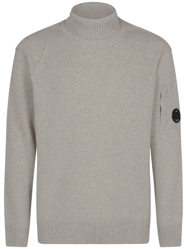 Lambswool GRS Knit Turtleneck Grey - CP COMPANY - BALAAN 2