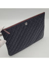 Classic Caviar Large Clutch Black A82552 - CHANEL - BALAAN 4