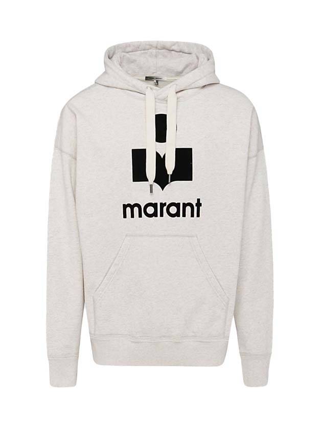 Miley Flock Logo Hoodie Beige - ISABEL MARANT - BALAAN 1