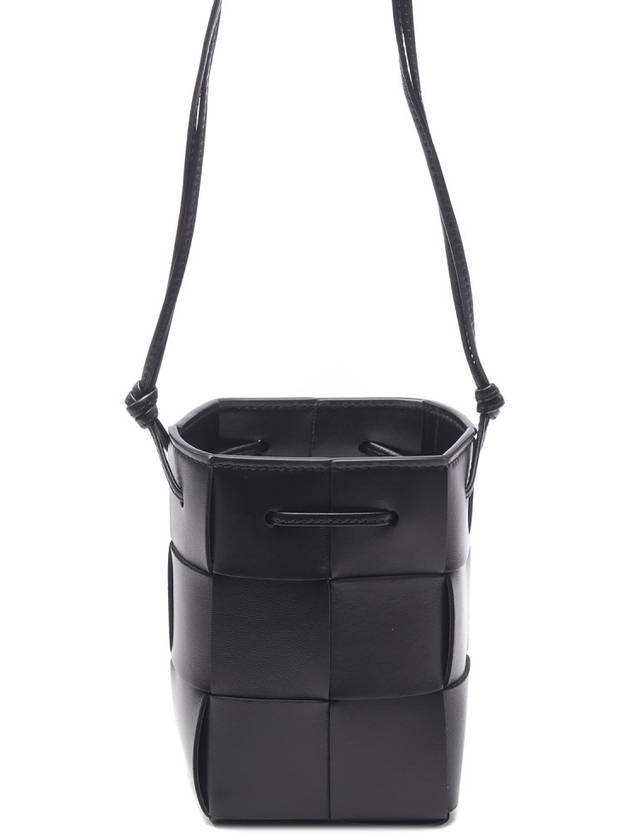 Intrecciato Cassette Small Bucket Bag Black - BOTTEGA VENETA - BALAAN 5