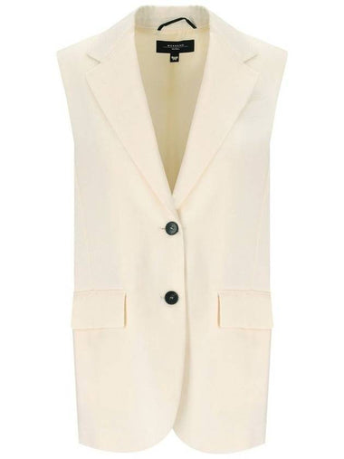 Donna Wool Blazer Vest Ivory - WEEKEND MAX MARA - BALAAN 1