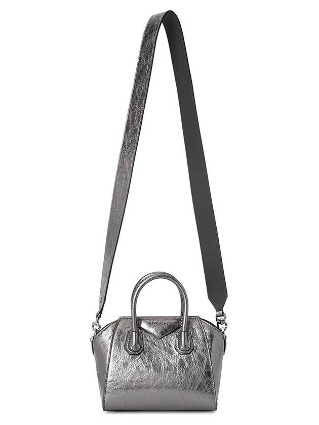 Antigona Toy Tote Bag Silvery Grey - GIVENCHY - BALAAN 7