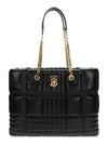 Lola Quilted Lambskin Medium Shopper Bag Black Gold - BURBERRY - BALAAN 2