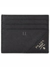 Saffiano Leather Card Wallet Black - PRADA - BALAAN 2