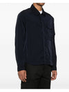 Chrome-R Pocket Over Long Sleeve Shirt Navy - CP COMPANY - BALAAN 3