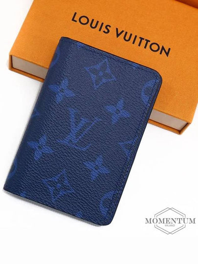 Men's Pocket Organizer Card Wallet Blue - LOUIS VUITTON - BALAAN 2