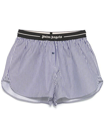 Palm Angels Classic Logo Striped Shorts - PALM ANGELS - BALAAN 1