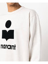 Mikoy Big Logo Cotton Sweatshirt Ecru - ISABEL MARANT - BALAAN 6