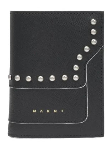 Coin Ring Wallet Black - MARNI - BALAAN 1