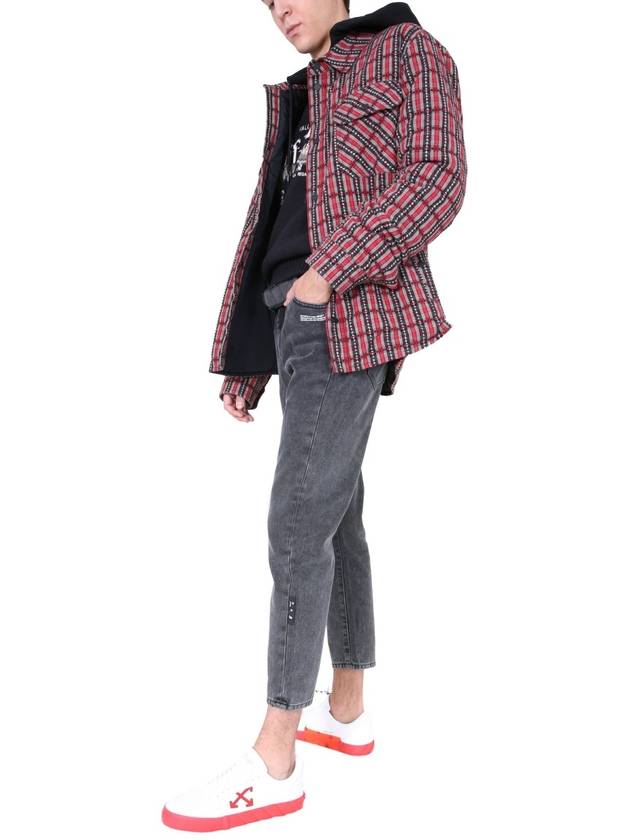 Offwhite check shirt hooded jacket - OFF WHITE - BALAAN 3