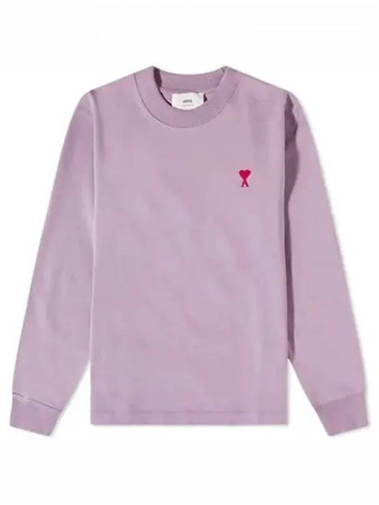 Small Heart Logo Long Sleeve T-Shirt Parma - AMI - BALAAN 2