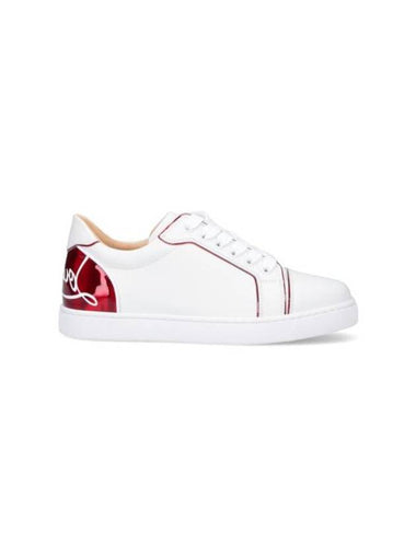 Fun Vieira Leather Low Top Sneakers White - CHRISTIAN LOUBOUTIN - BALAAN 1