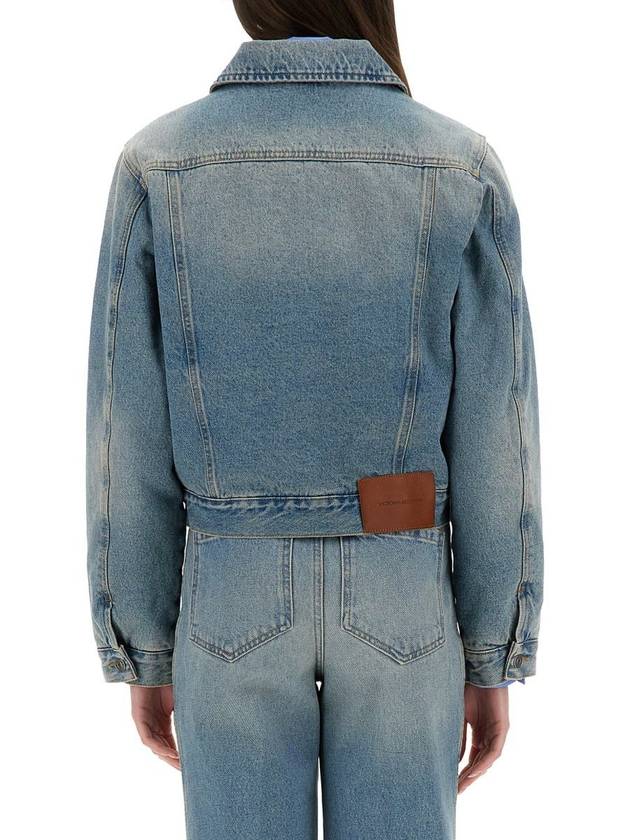 Victoria Beckham Padded Denim Jacket - VICTORIA BECKHAM - BALAAN 3